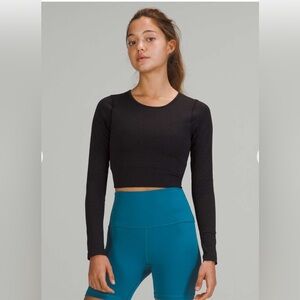 Lululemon Ebb to Street Long Sleeve in Black